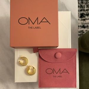 NWOT OMA THE LABEL Hoop Earrings